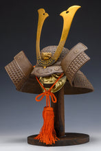 Vintage Beautiful Japanese Samurai Helmet -middle size- with a mask Tsushima