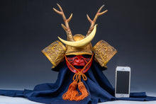 Japanese Old Vintage Samurai Helmet Middle Size  -Shikanosuke Kabuto with a Mask- Tsushima