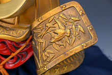 Japanese Old Vintage Samurai Helmet Middle Size  -Shikanosuke Kabuto with a Mask- Tsushima