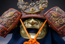 Japanese Samurai Kabuto Helmet  Red Butterfly Dragon Decor, Showa Era