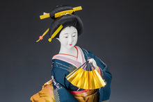 Japanese Beautiful Vintage Geisha Doll -Classic Fan Style- 扇 Rare 58cm size