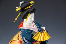 Japanese Beautiful Vintage Geisha Doll -Classic Fan Style- 扇 Rare 58cm size