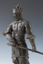Antique Buddhism Bronze Sculpture -World Heritage Basarah Warrior- Showa HTF Product Super Rare Tushima