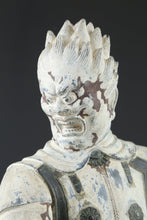Antique Cast and Clay Buddhism Sculpture -World Heritage Basarah Warrior- Showa HTF Product