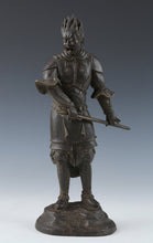 Antique Buddhism Bronze Sculpture -World Heritage Basarah Warrior- Showa HTF Product Super Rare Tushima