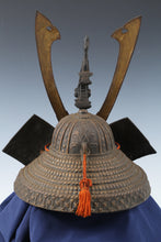 Old Vintage Japanese Samurai Helmet -middle size- with a mask Tsushima