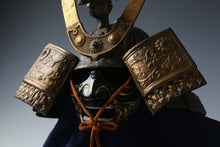 Old Vintage Japanese Samurai Helmet -middle size- with a mask Tsushima