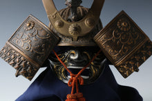 Old Vintage Japanese Samurai Helmet -middle size- with a mask Tsushima