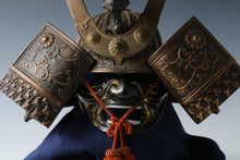 Old Vintage Japanese Samurai Helmet -middle size- with a mask Tsushima