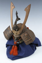 Old Vintage Japanese Samurai Helmet -middle size- with a mask Tsushima