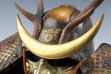 Vintage Japanese Samurai Kabuto Helmet  Shikanosuke, Masked Display