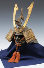Old Vintage Japanese Samurai Helmet -middle size- with a mask Tsushima