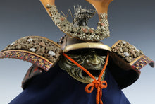 Large Vintage Japanese Samurai Kabuto Helmet  Dragon Crest Mask Display