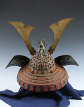Large Vintage Japanese Samurai Kabuto Helmet  Dragon Crest Mask Display