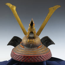 Old Beautiful Vintage Japanese Samurai Helmet -Yoshitsune Kabuto- Signed / Tsushima