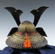 Samurai Helmet -Minamoto Zuisho Kabuto with a Mask- Tsushima Signed