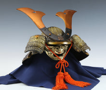 Samurai Helmet -Minamoto Zuisho Kabuto with a Mask- Tsushima Signed