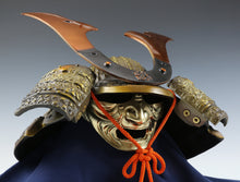 Samurai Helmet -Minamoto Zuisho Kabuto with a Mask- Tsushima Signed