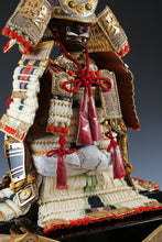 Japanese Samurai Figure Doll  Kamakura Gold Leaf Style, Vintage Display
