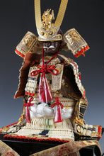 Japanese Samurai Figure Doll  Kamakura Gold Leaf Style, Vintage Display