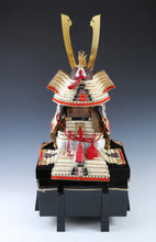 Japanese Samurai Figure Doll  Kamakura Gold Leaf Style, Vintage Display