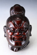 Vintage Japanese Iron Nio Mask  Showa Buddhism Plaque