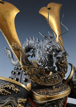 Japanese Vintage Samurai Kabuto Helmet -dragon purple helmet with a mask- Genji Tsushima -Shogun-