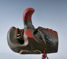 Old Vintage Japanese Paper Clay NOH MASK -Tengu- Braggart Rare Product
