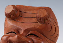 Vintage Japanese Hinoki Wood Noh Mask - Okina, Tsushima Carving