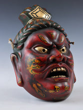 Beautiful Vintage Plaster Buddhism Mask Plaque -Nio- Showa Product