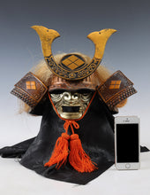 Vintage Japanese Samurai Kabuto Helmet  Takeda Shingen Style, Showa Display Armor