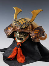Vintage Japanese Samurai Kabuto Helmet  Takeda Shingen Style, Showa Display Armor