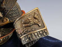 Vintage Japanese Samurai Kabuto Helmet -Leo Deco Guard- Middle Size Tsushima