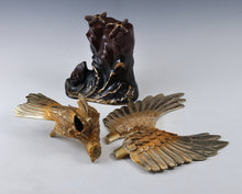 Japanese Metal Hawk Sculpture  Vintage Showa Takaoka Copperware