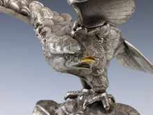 Vintage Japanese Iron Hawk Sculpture  Takaoka Metalwork, Showa Era