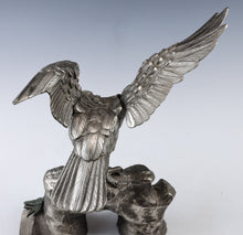 Vintage Japanese Iron Hawk Sculpture  Takaoka Metalwork, Showa Era