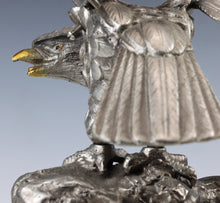 Vintage Japanese Iron Hawk Sculpture  Takaoka Metalwork, Showa Era