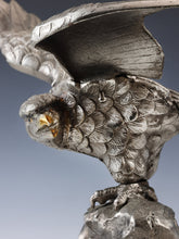 Vintage Japanese Iron Hawk Sculpture  Takaoka Metalwork, Showa Era