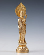 Vintage Shou Kannon Bosatsu Figure  Japanese Iron Buddhism Statue