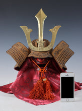 Old Vintage Japanese Samurai Helmet -Kusunoki Masashige Kabuto- middle size