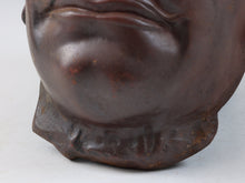 Vintage Showa Japanese Iron Nio Mask  Buddhism Plaque
