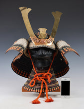 Japanese Old Vintage Samurai Wearable Kabuto Helmet with a Mask -Marutake Kohnin Product-