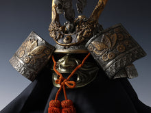 Japanese Stunning Samurai Silver Helmet -Butterfly and Dragon Kabuto- Saki Yasuke