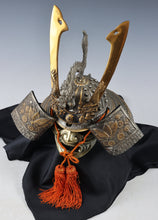 Japanese Stunning Samurai Silver Helmet -Butterfly and Dragon Kabuto- Saki Yasuke