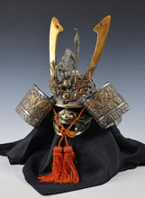 Japanese Stunning Samurai Silver Helmet -Butterfly and Dragon Kabuto- Saki Yasuke