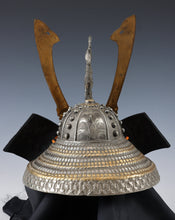Japanese Stunning Samurai Silver Helmet -Butterfly and Dragon Kabuto- Saki Yasuke