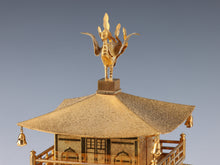 Japanese Old Vintage Iron and Brass Figure -Temple of the Golden Pavilion- 金閣寺