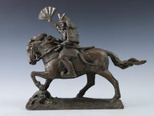 Seibo Kitamura -Samurai Kumagai Naozane- White Bronze Sculpture GREAT LEGACY