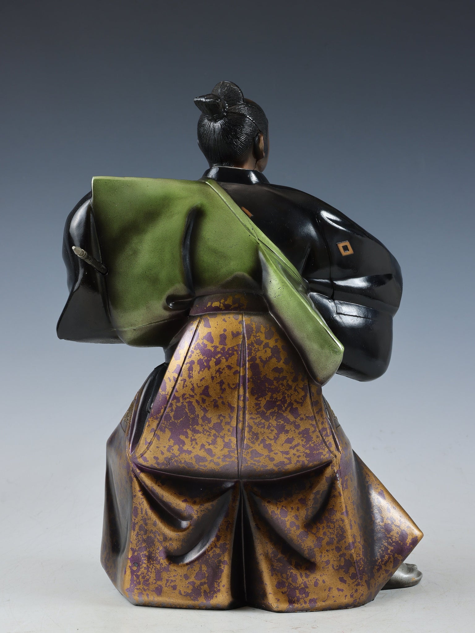 Japanese Vintage Samurai Colored Metal Figure -GREAT SAMURAI Mori Tahe ...