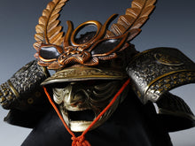Vintage Japanese Samurai Helmet -TOKUGAWA IEYASU's Kabuto- with a Face Mask